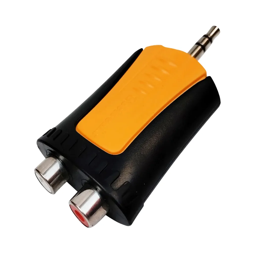 [MMJ3-2RF] ADAPTADOR PLUG STEREO 3.5MM A 2 JACK RCA SEETRONIC