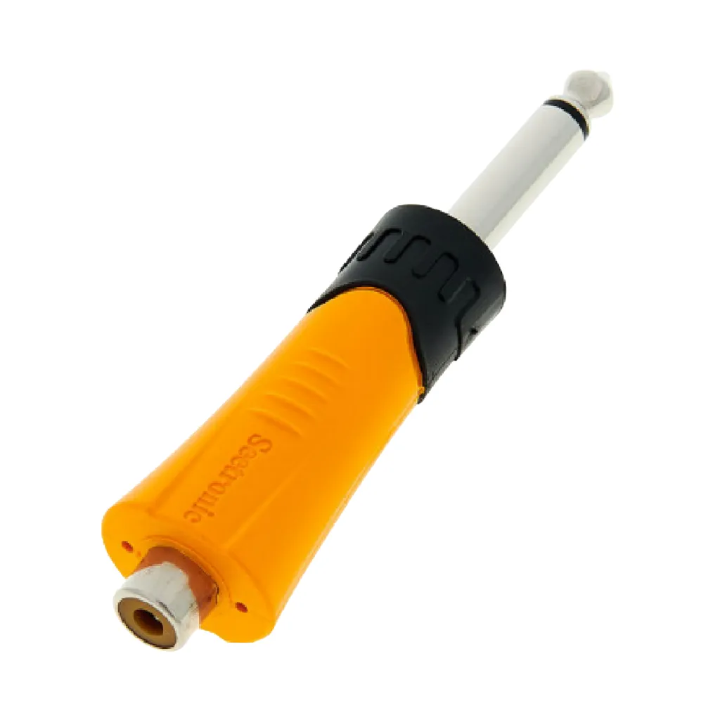 ADAPTADOR PLUG MONO 6.3MM A 1 JACK RCA SEETRONIC