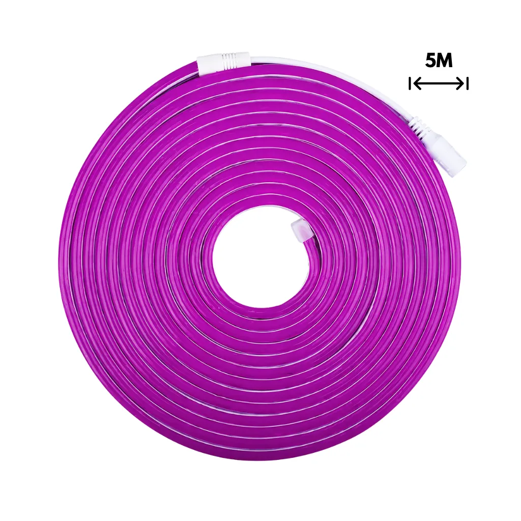 [ALE-601206] LED NEON 12V 2835 12D 6X12 5 M MORADO