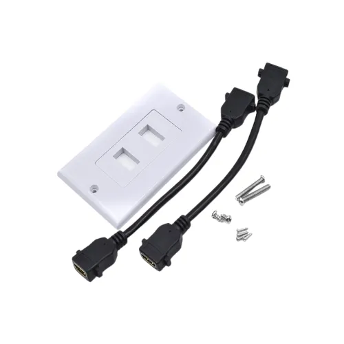[YKZ-HM2CB] PLACA DE PARED CON 2 JACK HDMI DE 15CM DE CABLE LANCOM