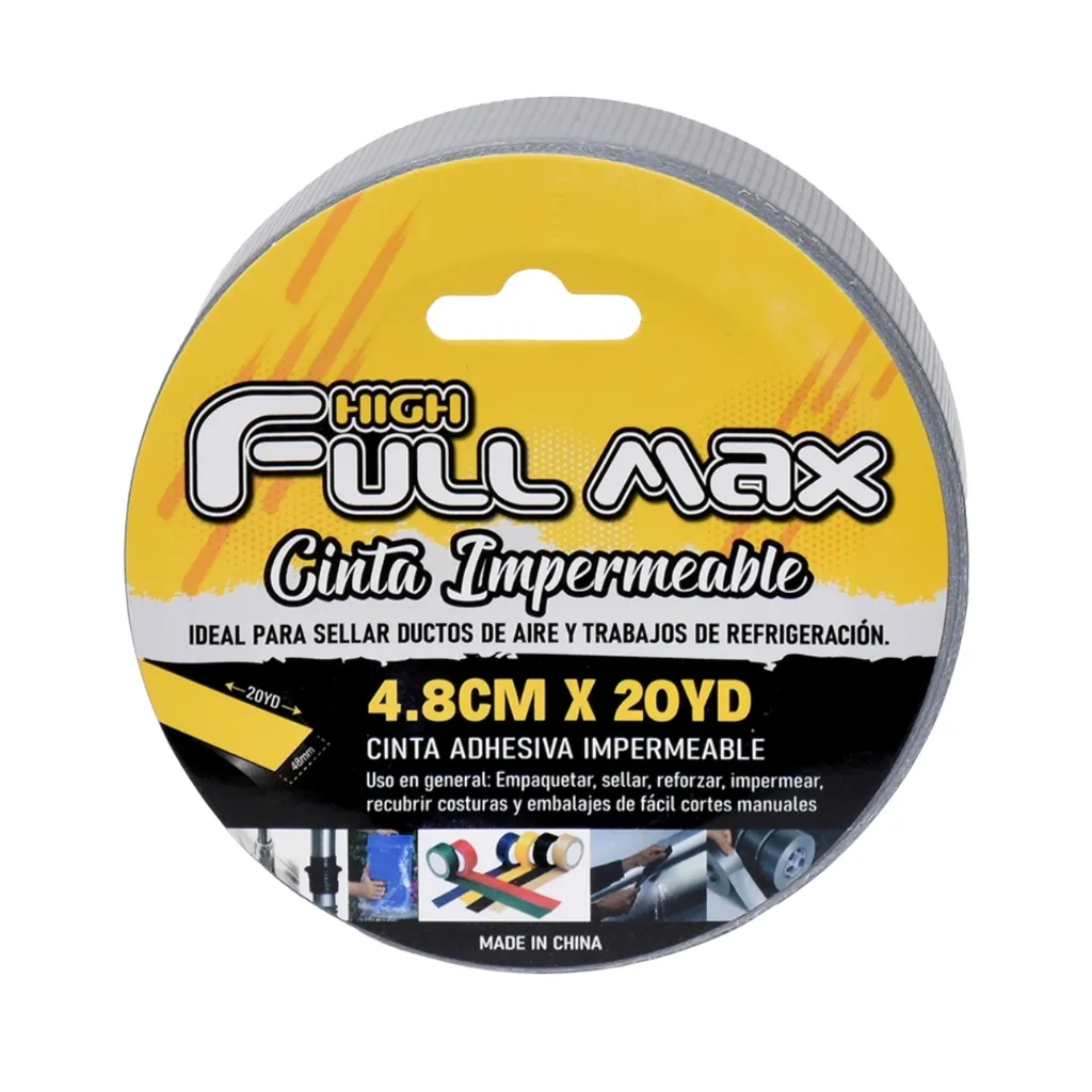 CINTA IMPERMEABLE PLOMO 4.8CMx20YD FULL MAX