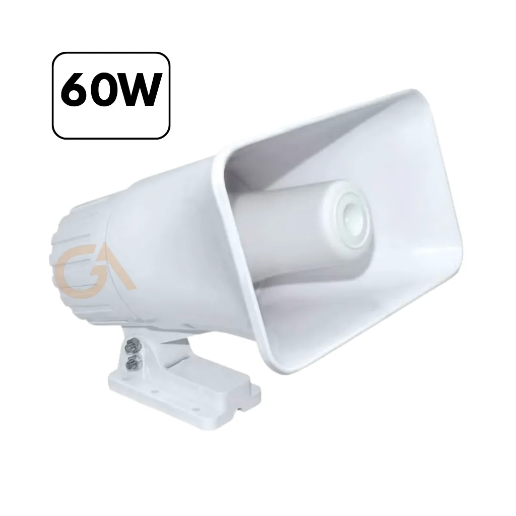 [GS-85-60] SIRENA BLANCA DOS TONOS 60W DC 12V-24V FULL MAX