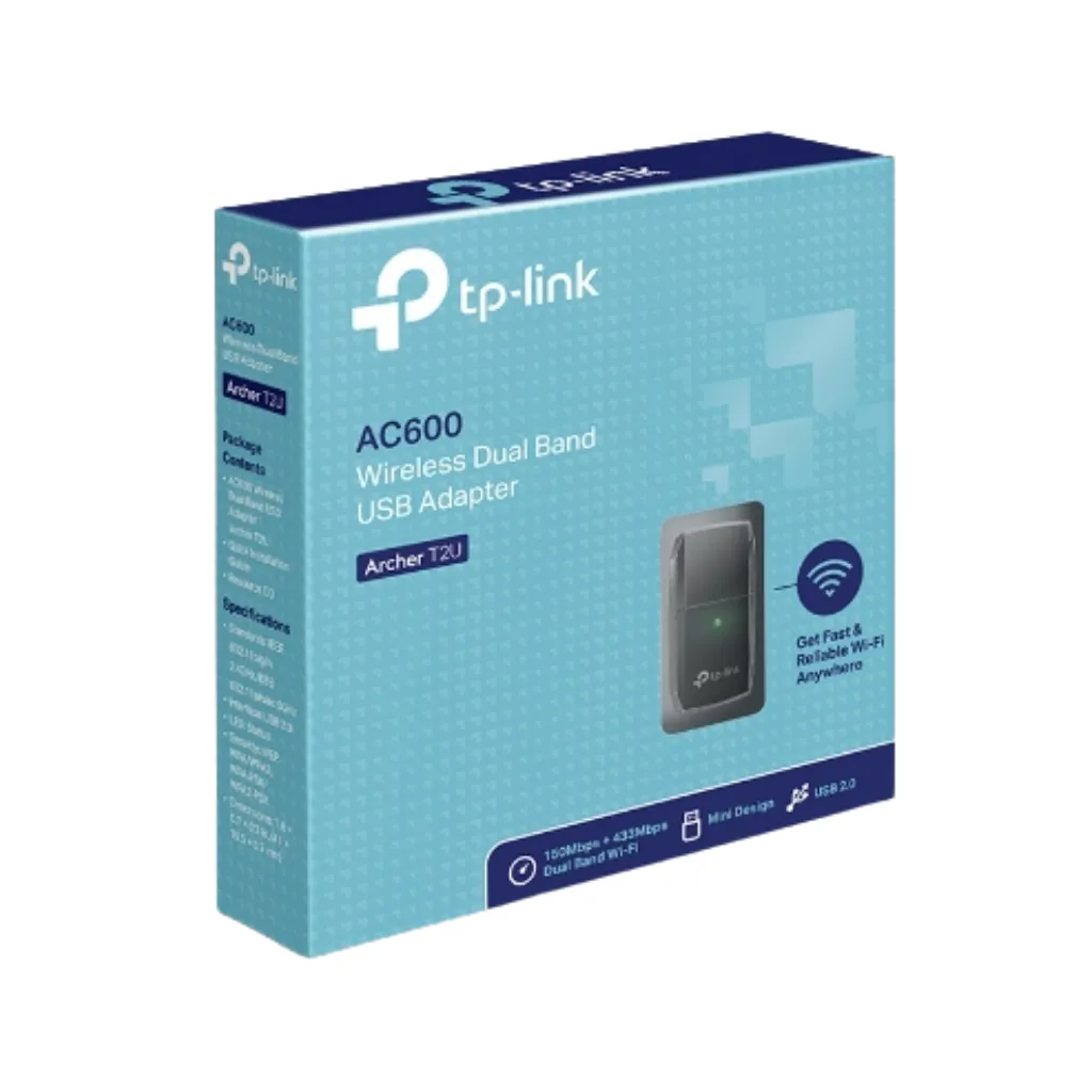 [ARCHER T2U] ADAPTADOR USB AC600 DOBLE BANDA INALAMBRICO TP-LINK