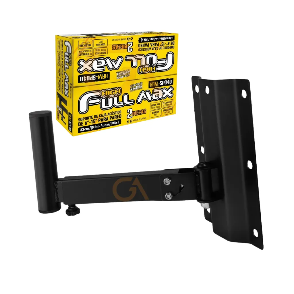 SOPORTE P/PARLANTE 6/15´´50KG PARED 33/43CM 120° (2PCS) FULL MAX
