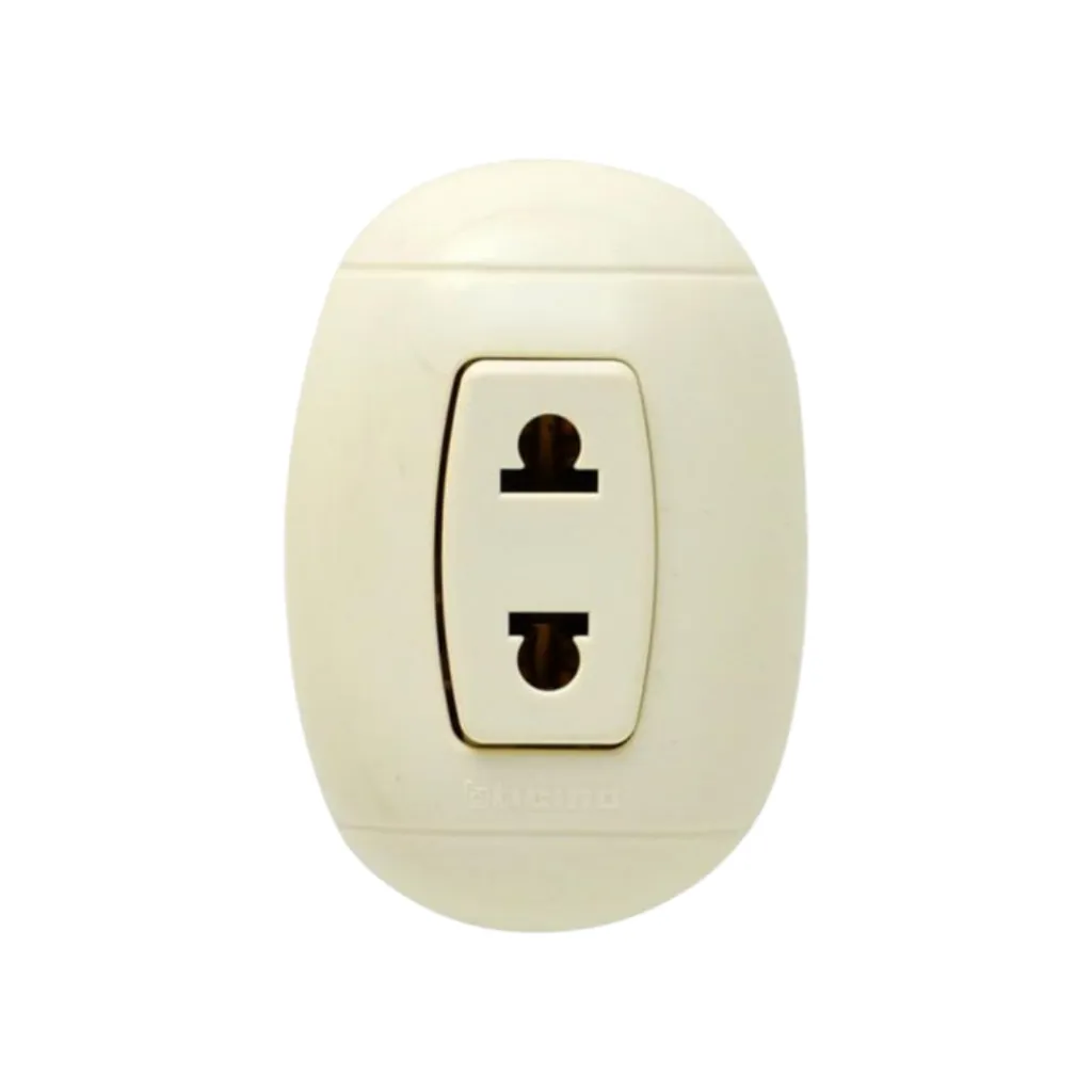 TOMACORRIENTE UNIVERSAL SIMPLE DE PARED SUPERFICIAL FULL MAX