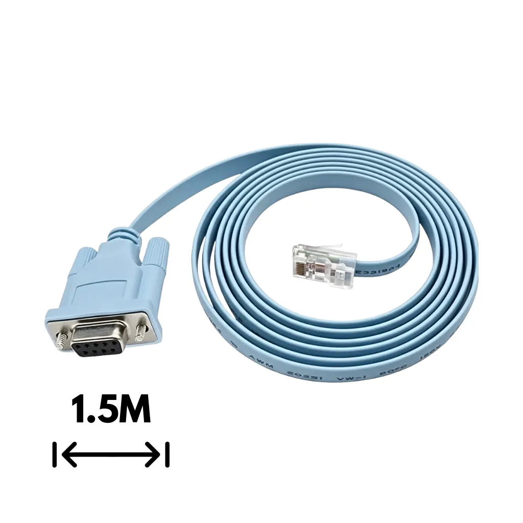 [HFM-C17] CABLE CONSOLA RJ45 A DB9 SERIAL 1.5M FULL MAX