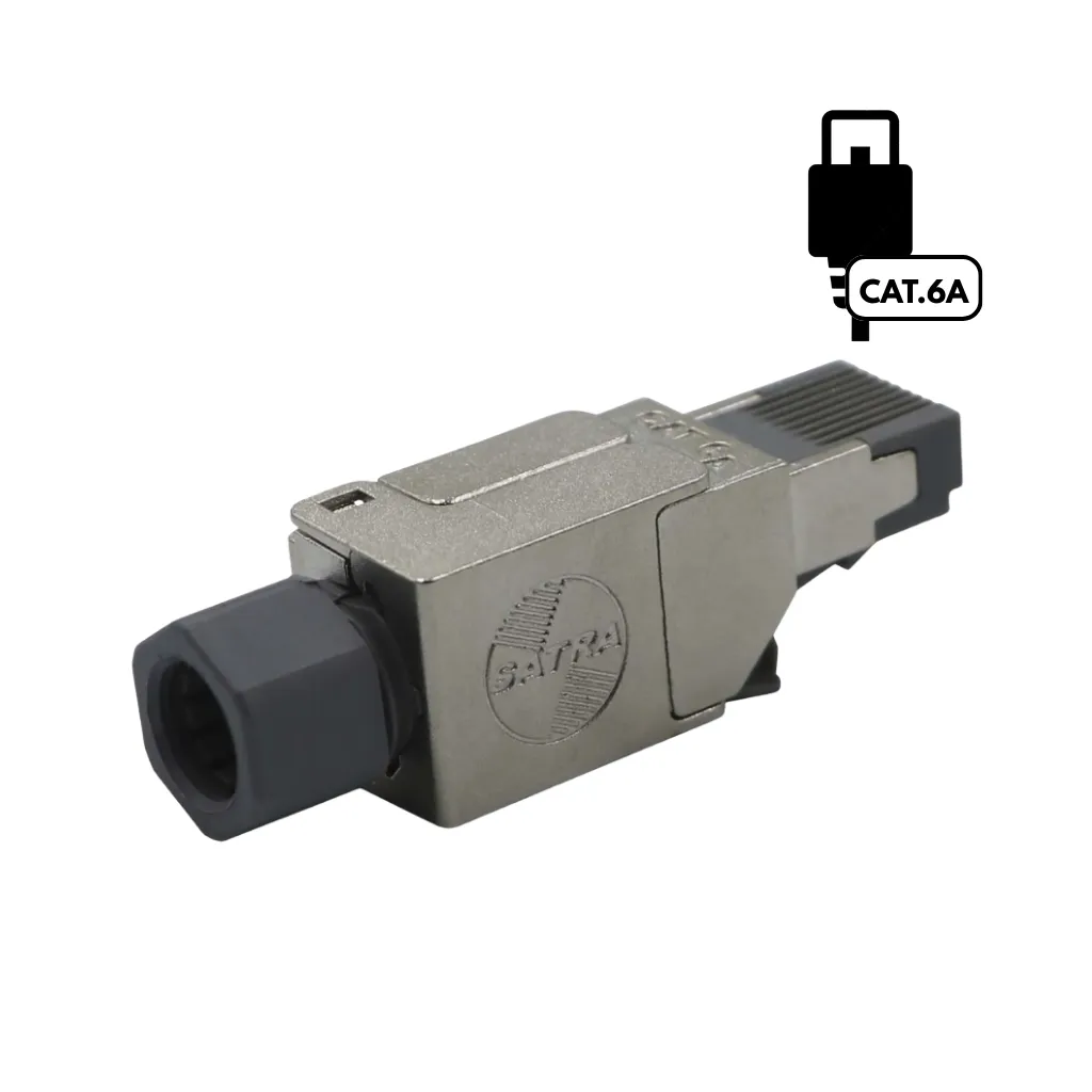 [RJ45-CAT6A-S] PLUG RJ45 CAT6A DE CAMPO 22-26 AWG BLINDADO 0103040001 SATRA