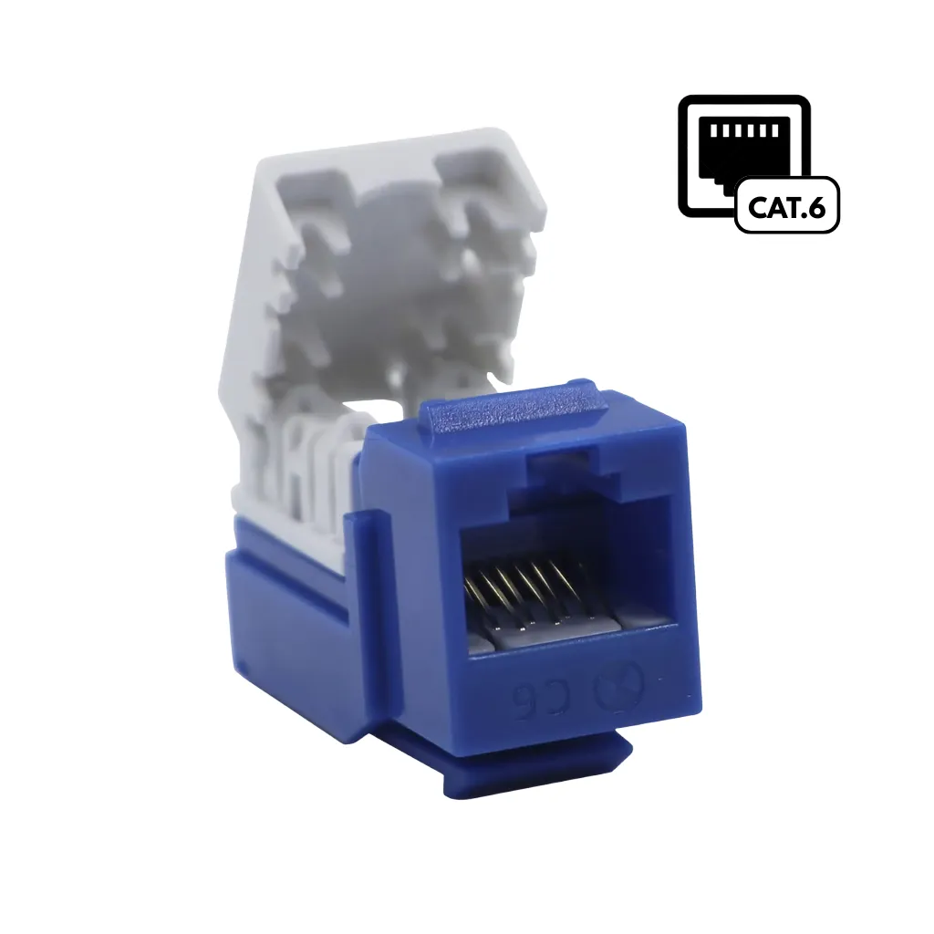 JACK RJ45 CAT6 P/PONCHEO 0102010004 AZUL SATRA