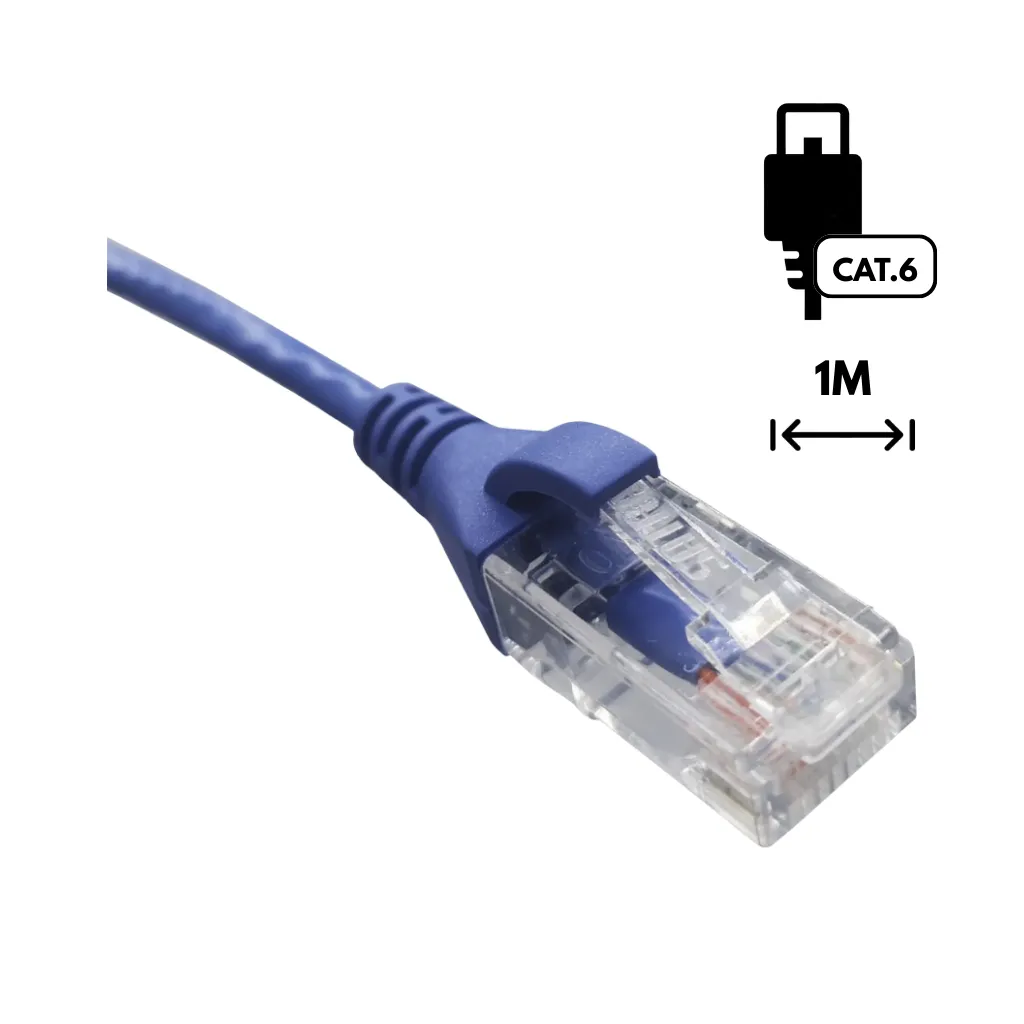 PATCH CORD CAT6 AZUL 1MTS 0111020201 SATRA