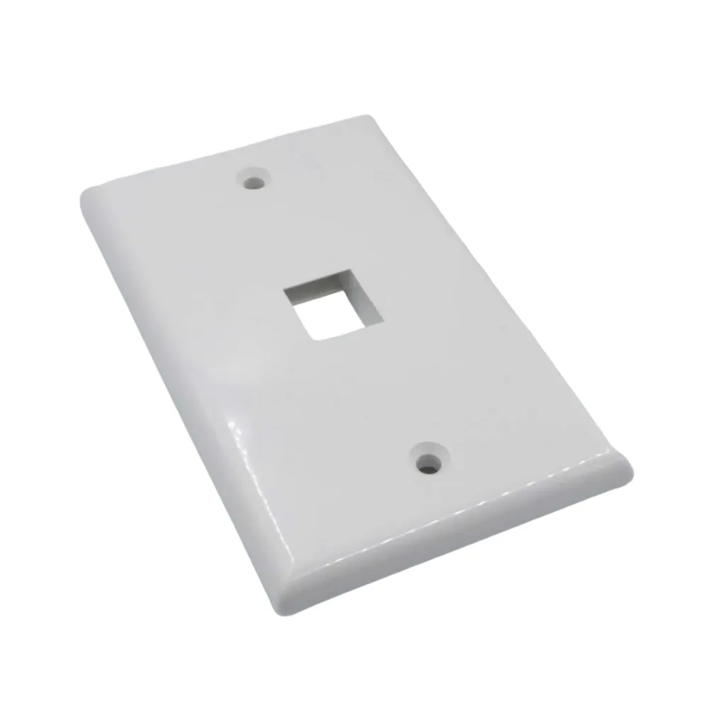 FACE PLATE SIMPLE P/RJ45 BLANCO  1VIA SATRA