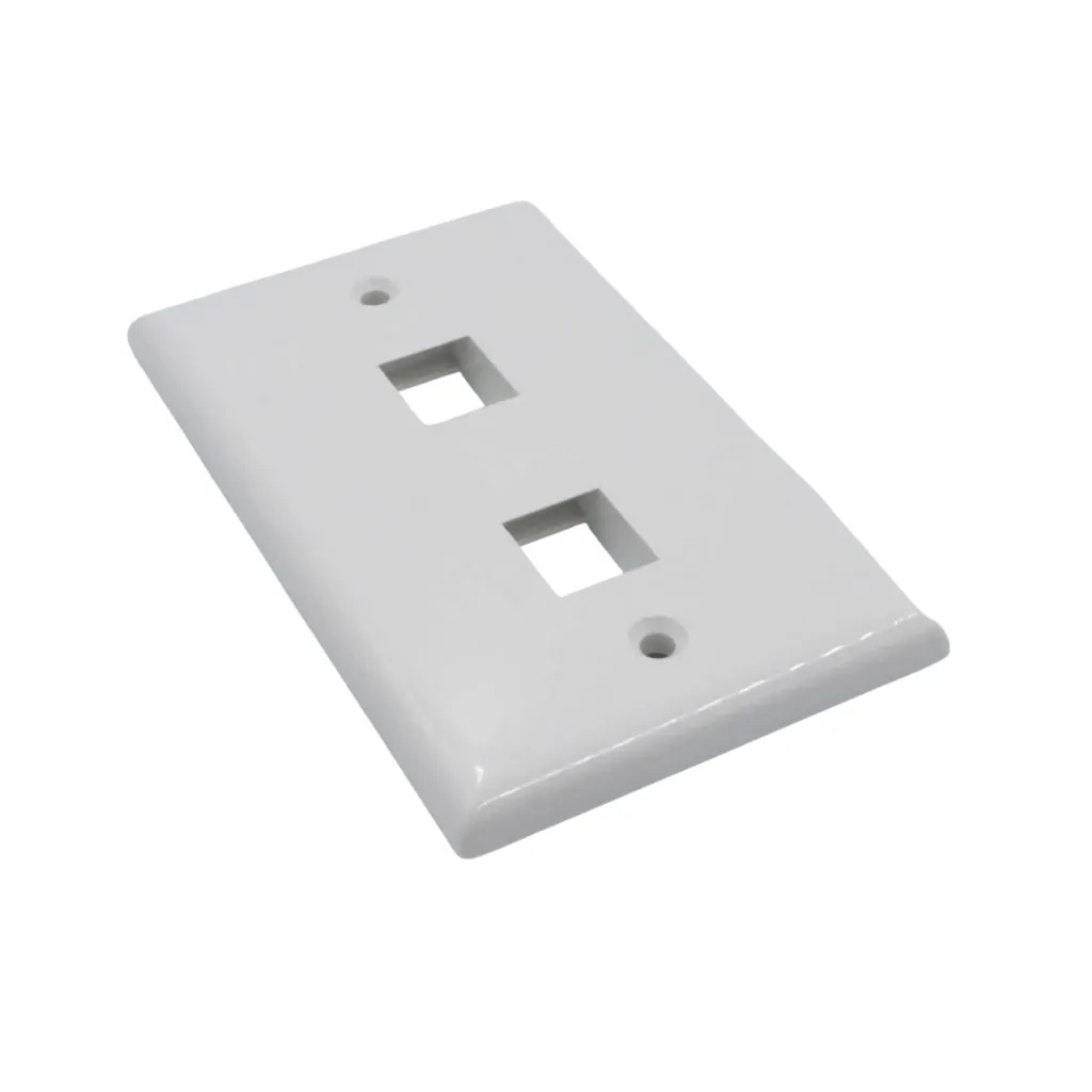 FACE PLATE SIMPLE P/RJ45 BLANCO  2VIA 0111020201 SATRA