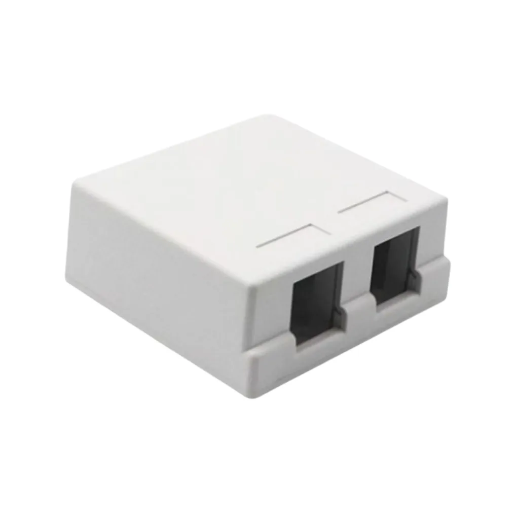 [R-2V-SATRA] ROSETA P/PARED P/RJ45 BLANCO 2V SATRA