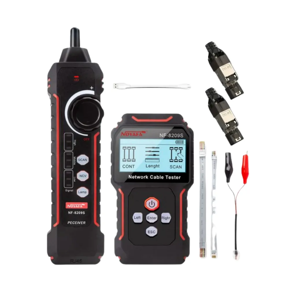 [NF-8209S] TESTER Y RASTREADOR DE CABLE UTP  ENGARCE  PUERTO POE NOYAFA