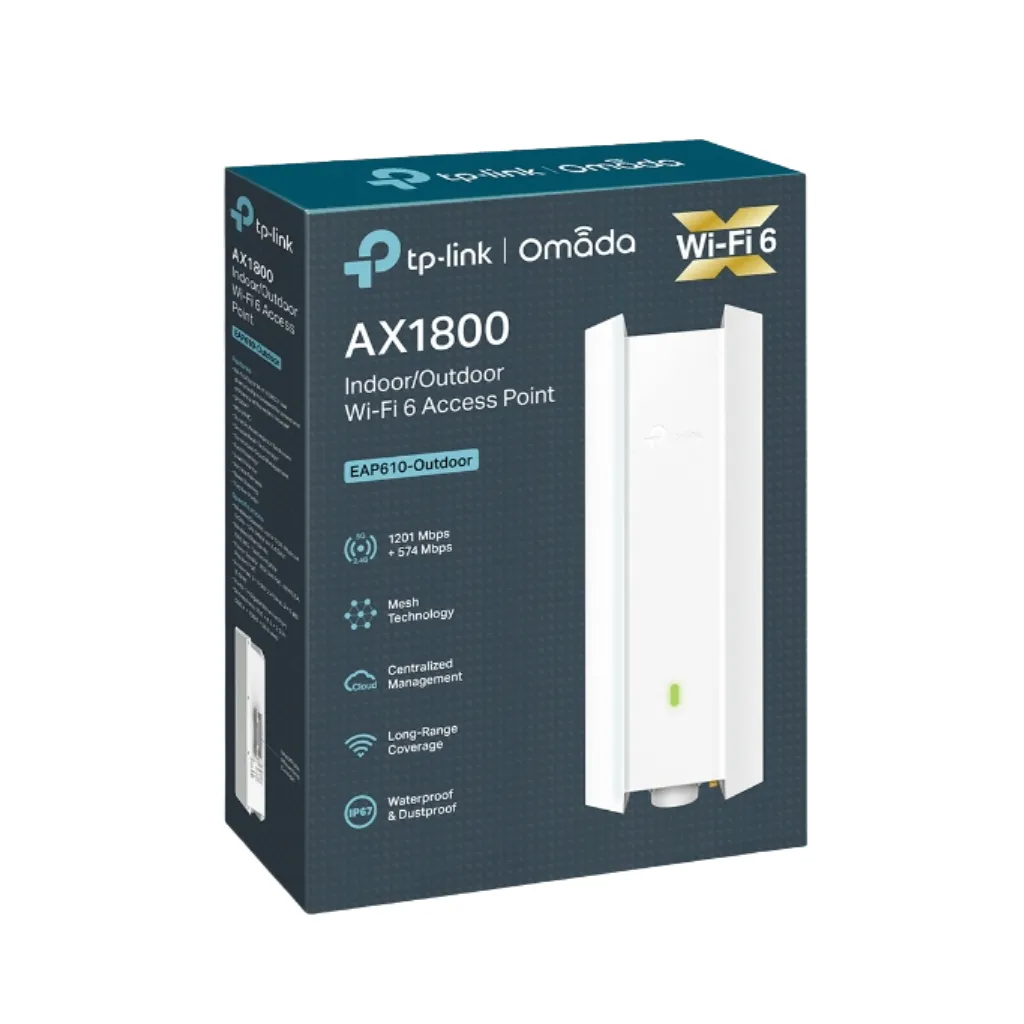 [EAP610-OUTDOOR] ACCESS POINT OMADA AX1800 WIFI6 EXTERIOR  TP-LINK