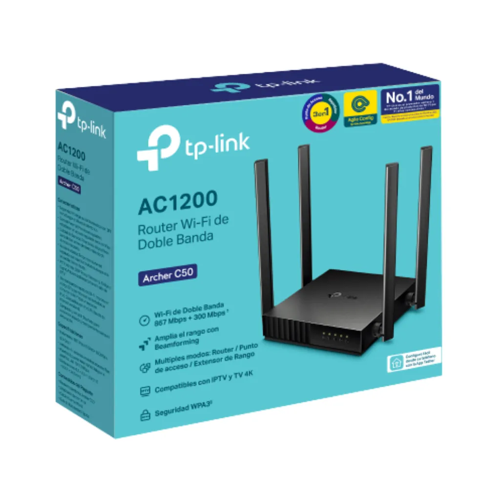 [ARCHER C50] ROUTER AC1200 DOBLE BANDA INALAMBRICO TP-LINK