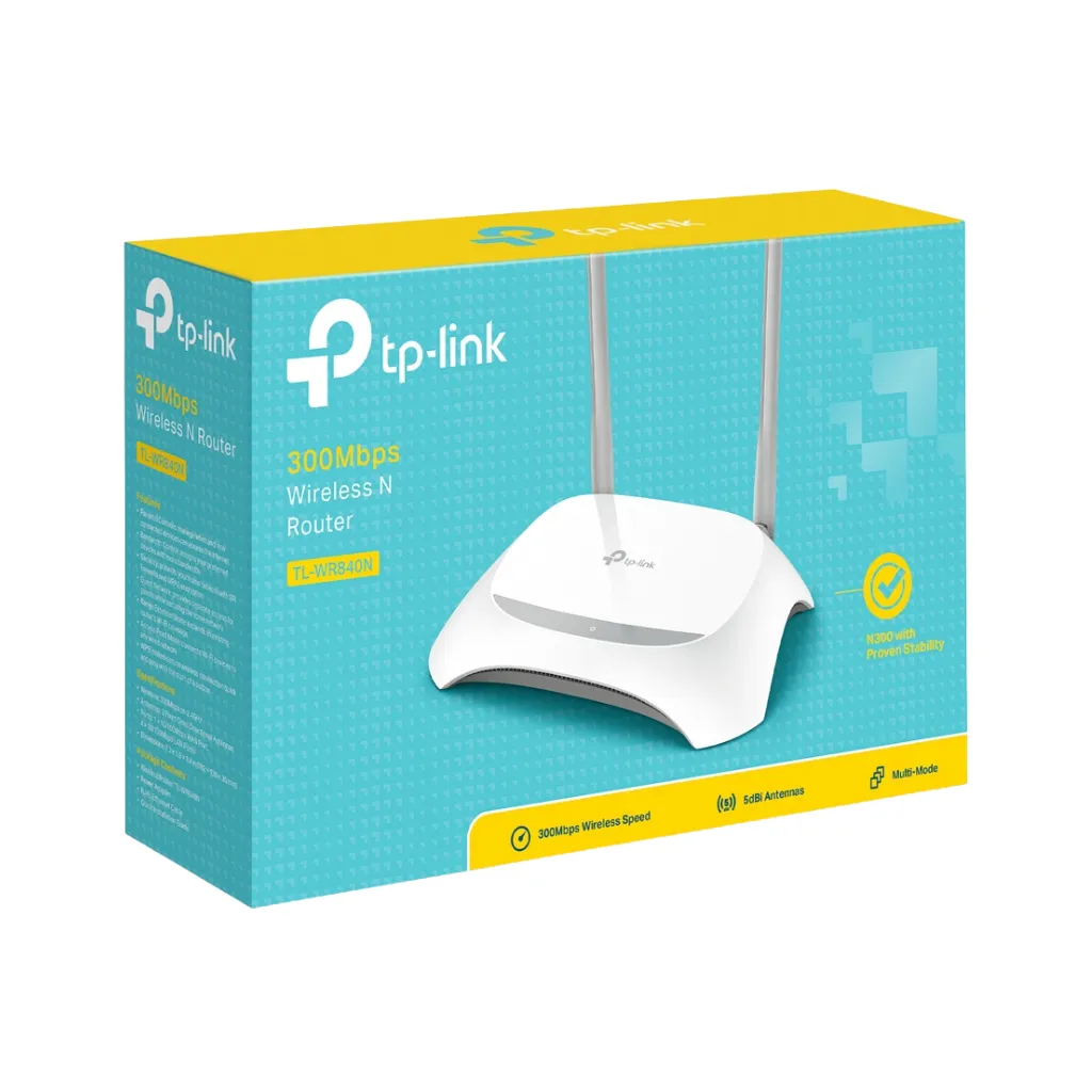 [TL-WR840N] ROUTER INALAMBRICO 300MBPS Wireless 2.4GHZ 2 ANTENAS TP-LINK