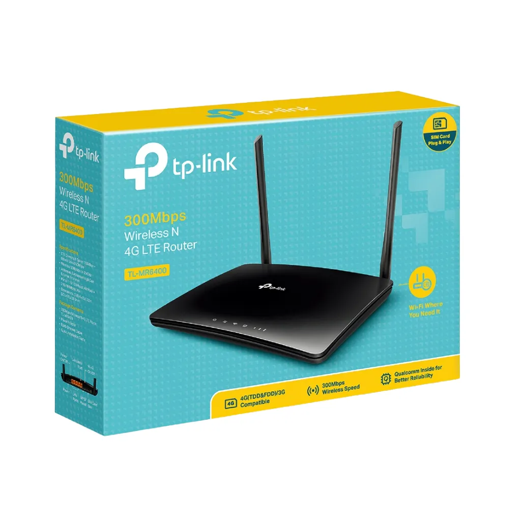 [TL-MR6400APAC] ROUTER INALAMBRICO N 4G LTE-300Mbps TP-LINK