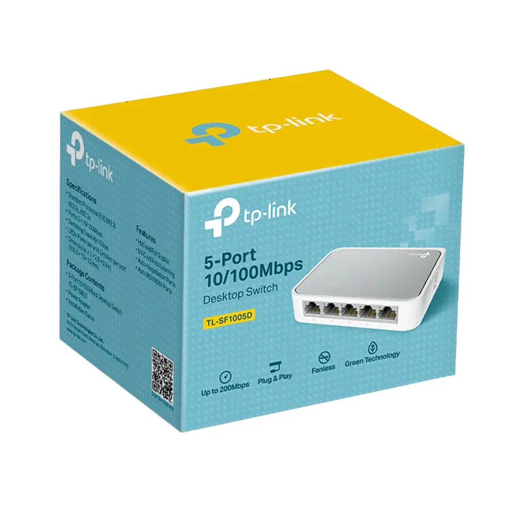 [TL-SF1005D] SWITCH 5 PUERTOS 10/100 MBPS TP-LINK