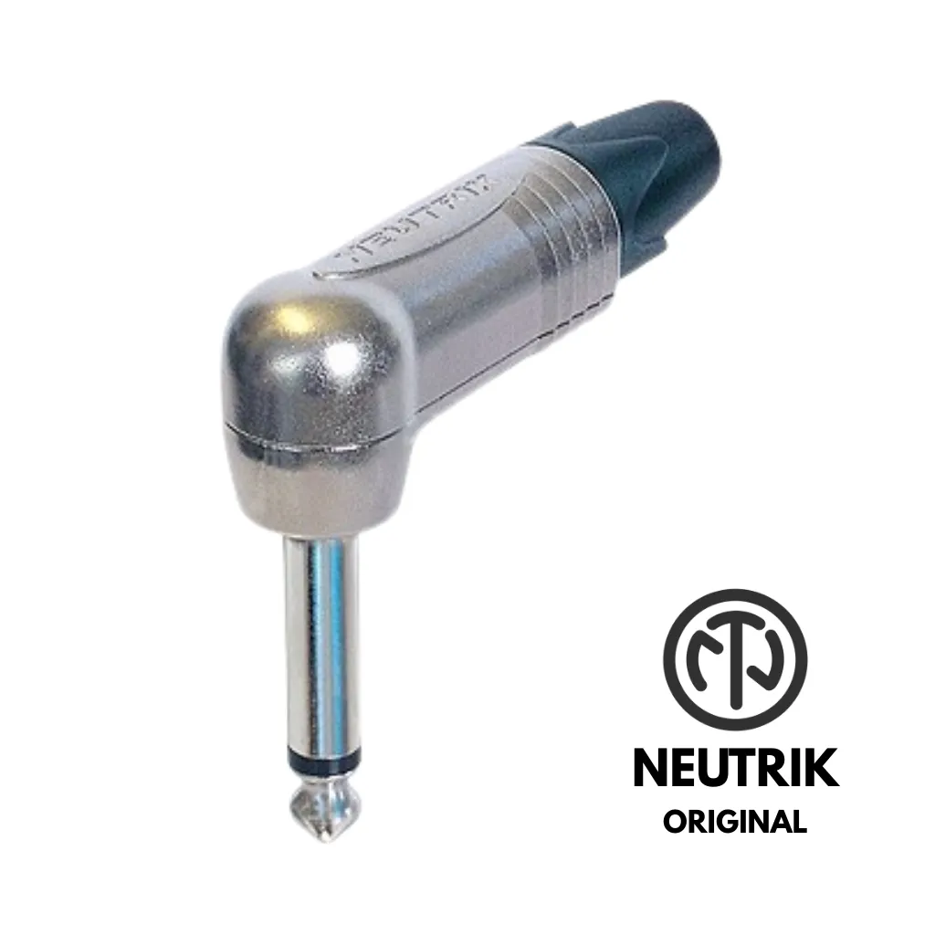 PLUG MONO 6.3MM ANGULO ORIGINAL NEUTRIK