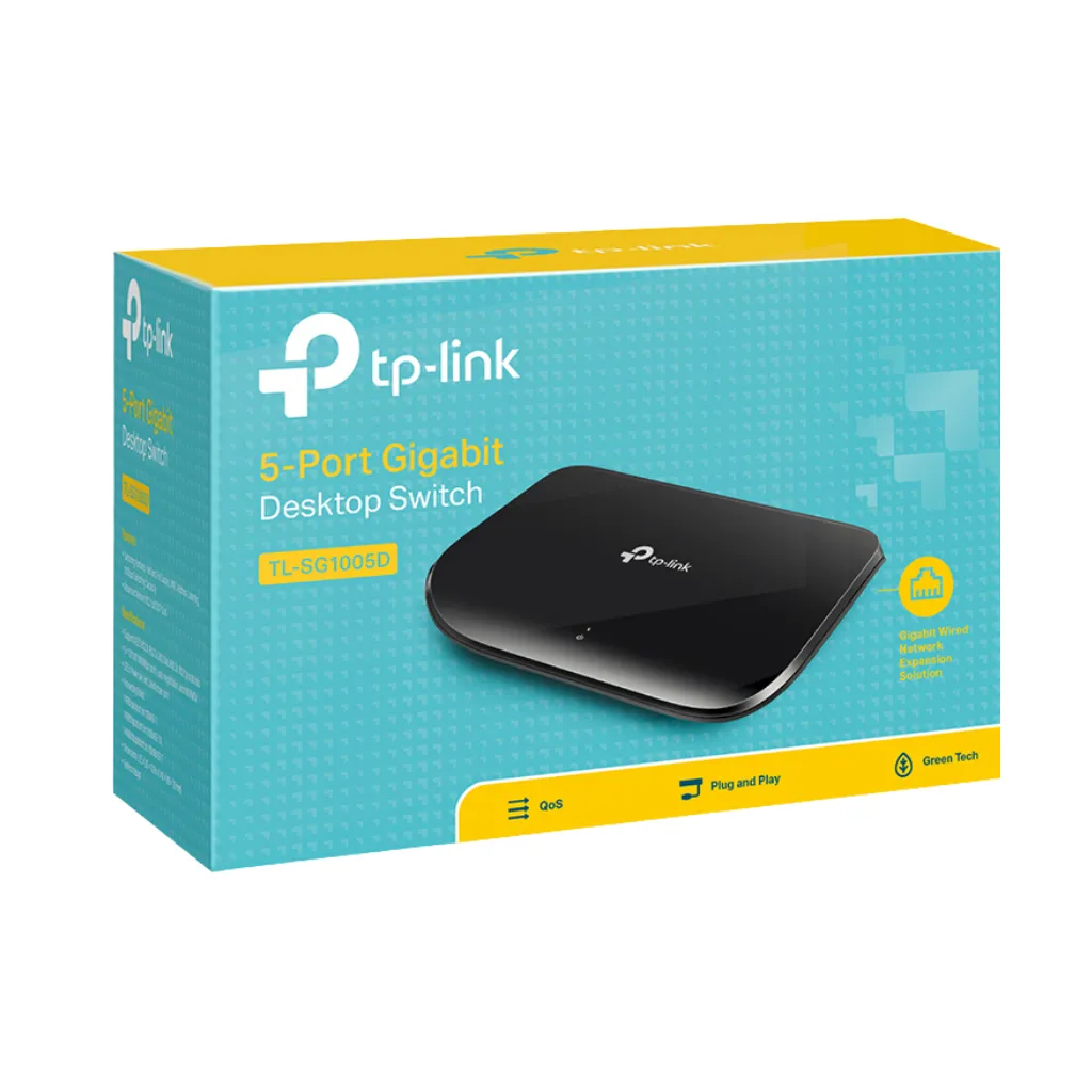 [TL-SG1005D] SWITCH GIGABIT 5 PUERTOS 10/100/1000 MBPS TP-LINK