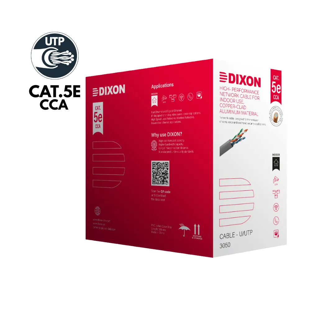 [3050] CABLE UTP CAT5E -24AWG CCA CAJAX305MTS DIXON