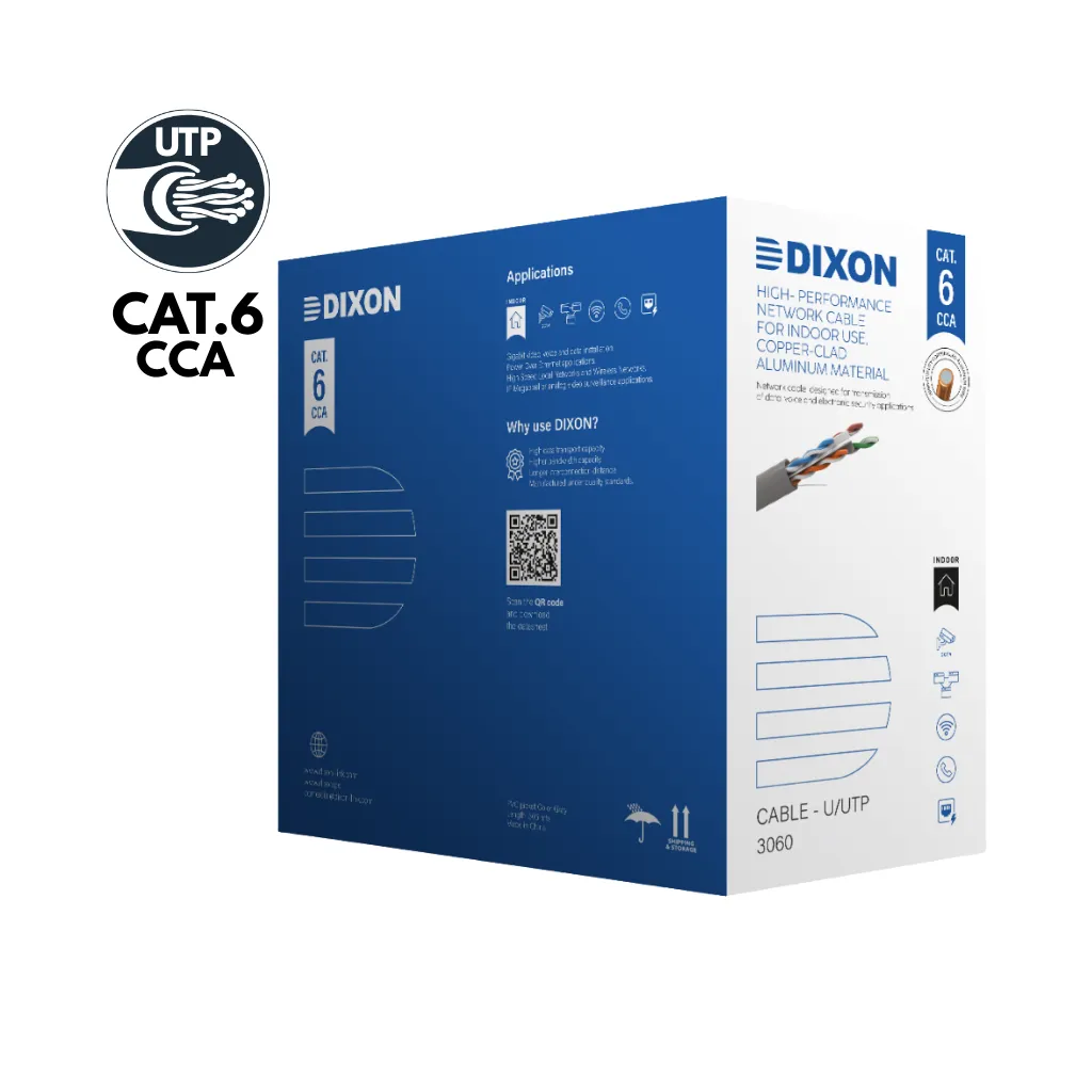 CABLE UTP CAT-6 CCA 4PX23AWG CAJAX305MTS DIXON