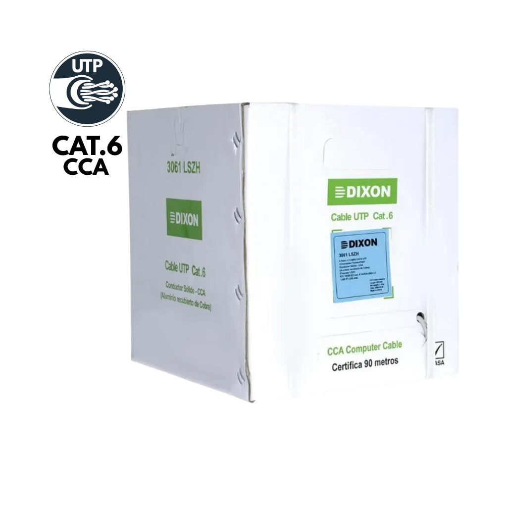 CABLE UTP CAT6 CCA 4PX23AWG CAJAX305MTS DIXON