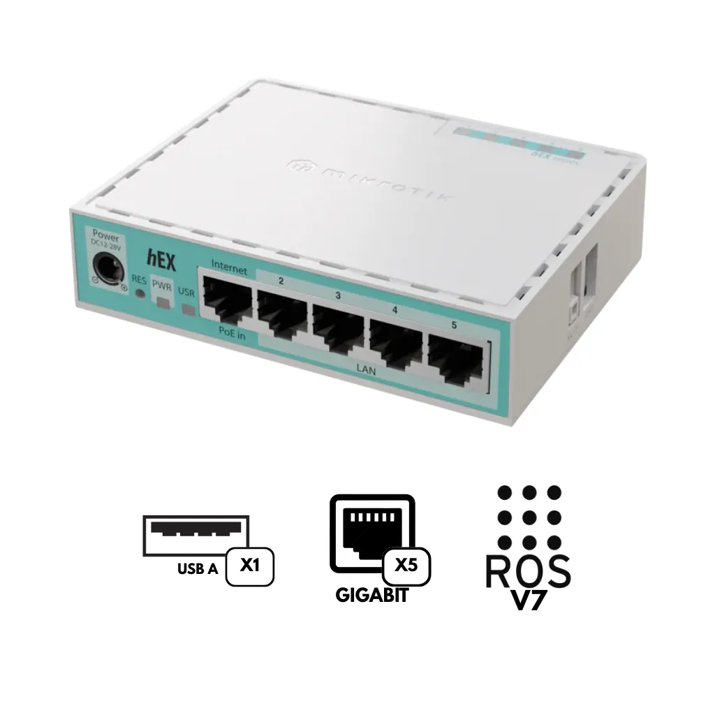 [E50UG] HEX CON LICENCIA DE RUTEROS L4, ESTUCHE DE ESCRITORIO MIKROTIK