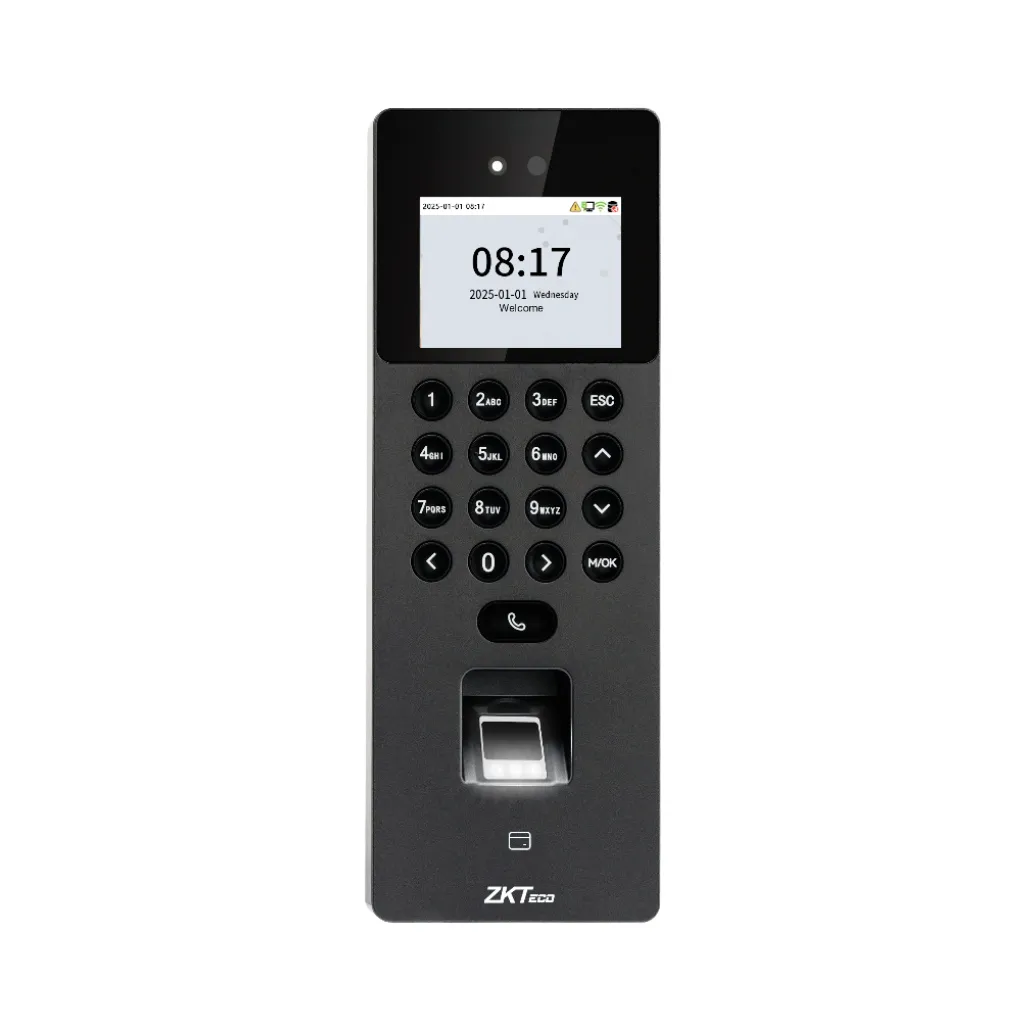 CONTROL DE ACCESO Y ASISTENCIA BIOMETRICO 1500 ROSTRO HUELLA Y TARJETA SENSEFACE-2A ZKTEKO