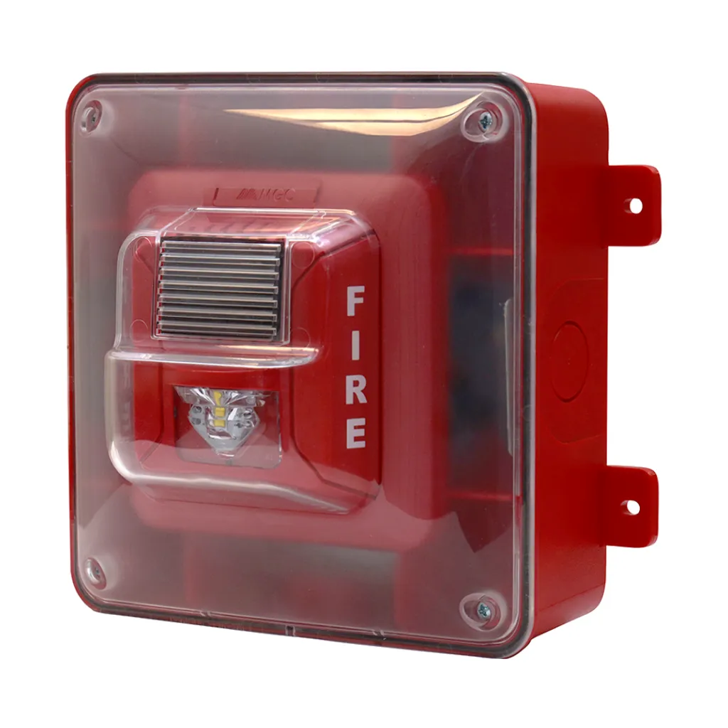 [FHS-400-RR-WP] SIRENAS CON ESTROBO LED PARA MONTAJE EN PARED MIRCOM