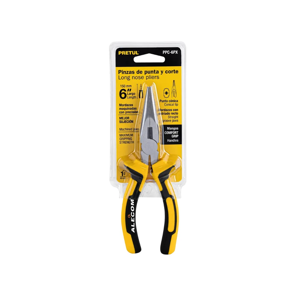 ALICATE PUNTA Y CORTE 6 MANGO PPC-6PX PRETUL