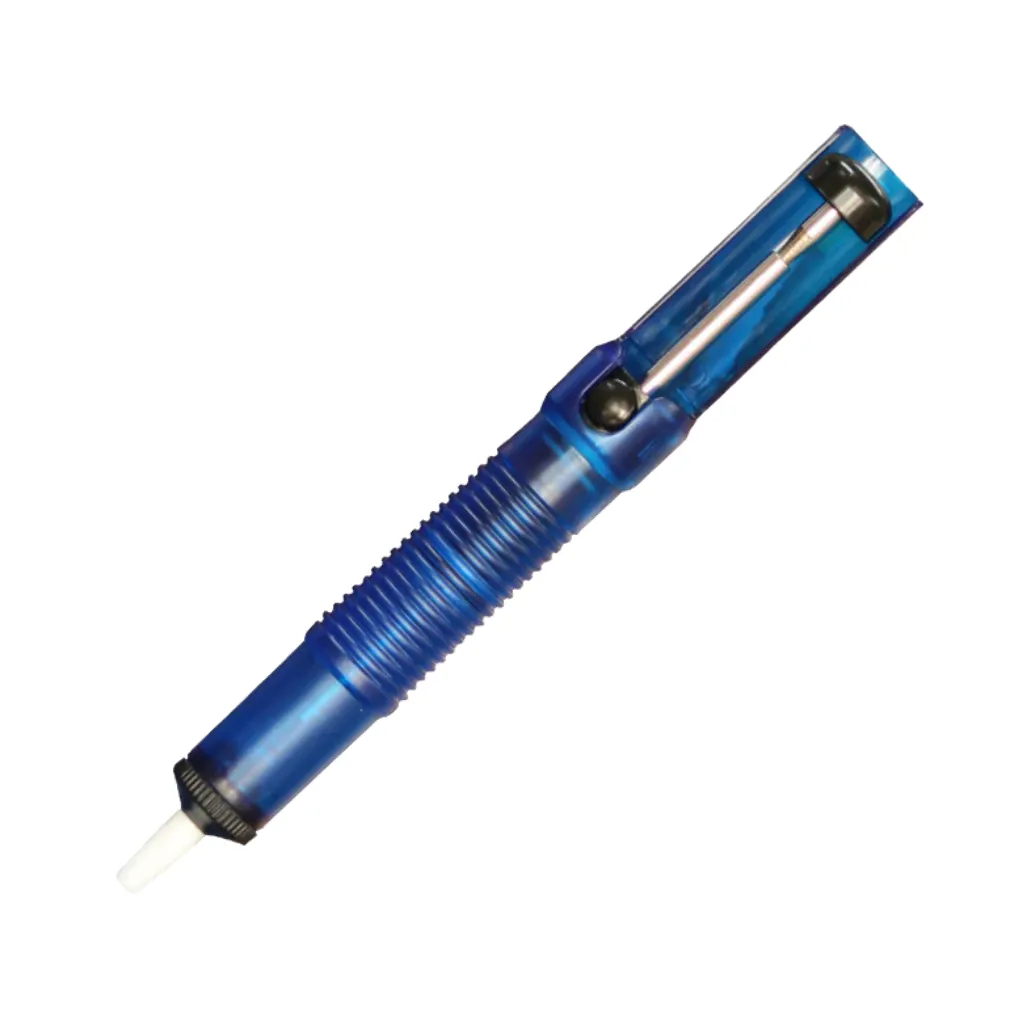 SUCCIONADOR PLASTICO AZUL/TRANSPARENTE 20CM TAKEMA