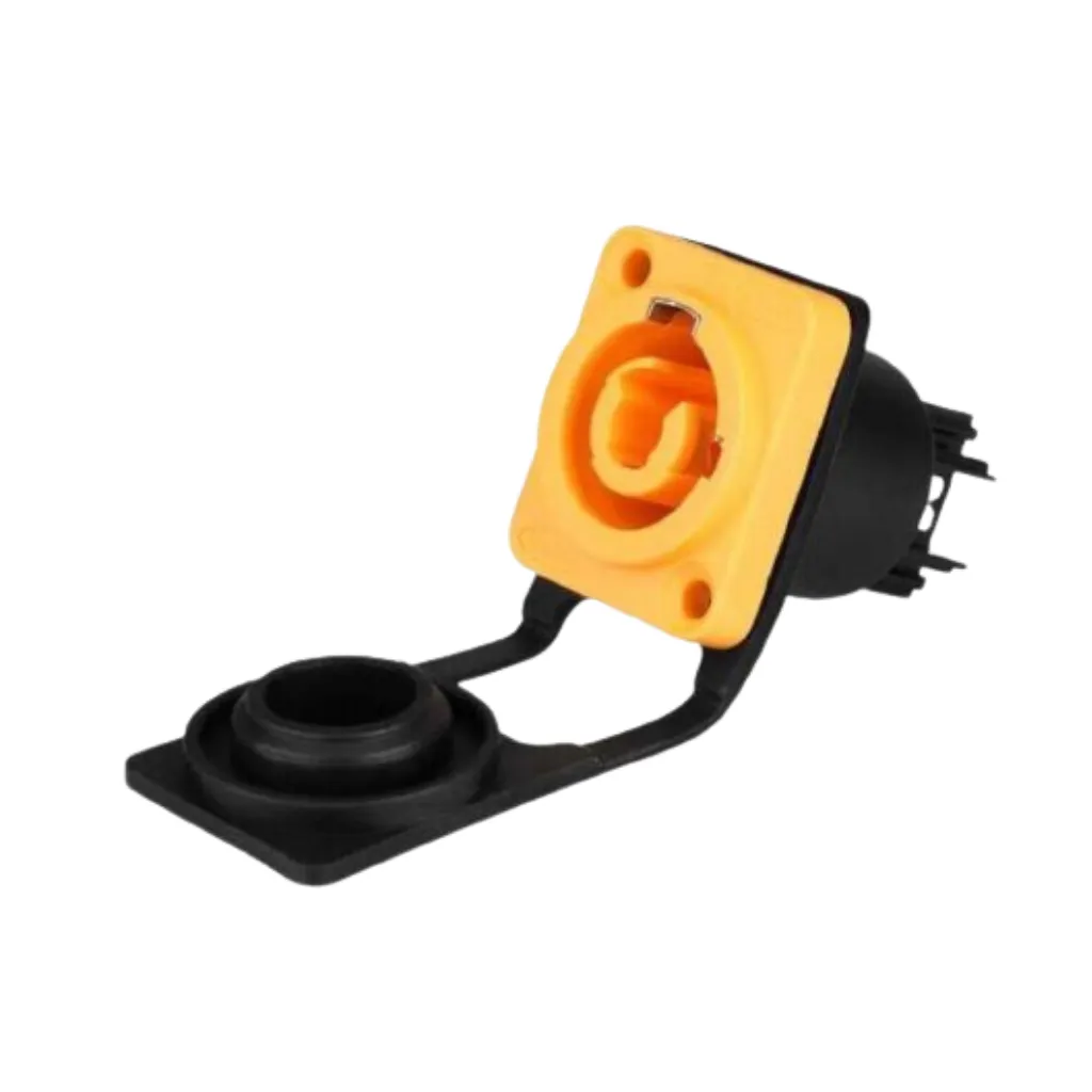 [YF-24-C03SX-02-002] CN-9 JACK CHASIS POWERCON 20A-500V IP65 AMARILLO CNLINKO