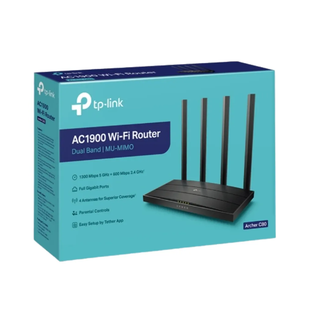 [ARCHER C80] ROUTER AC1900 DOBLE BANDA INALAMBRICO TP-LINK