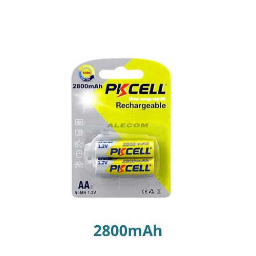 BATERIA RECARGABLE AA Ni-Mh1.2V 2800mA x2PAR. PKCELL