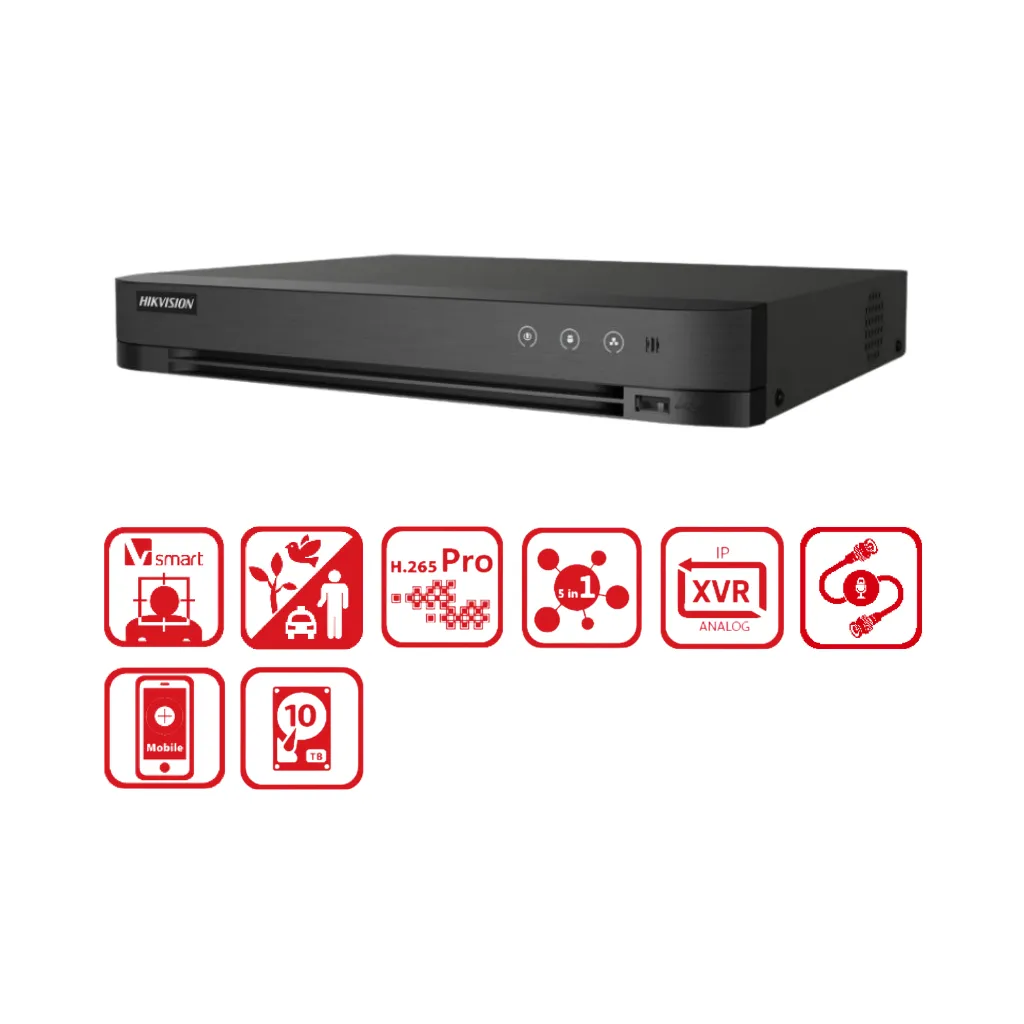 [DS-7208HGHI-M1(S)] DVR 8CH 1080P 1 HDD C/AUDIO HIKVISION