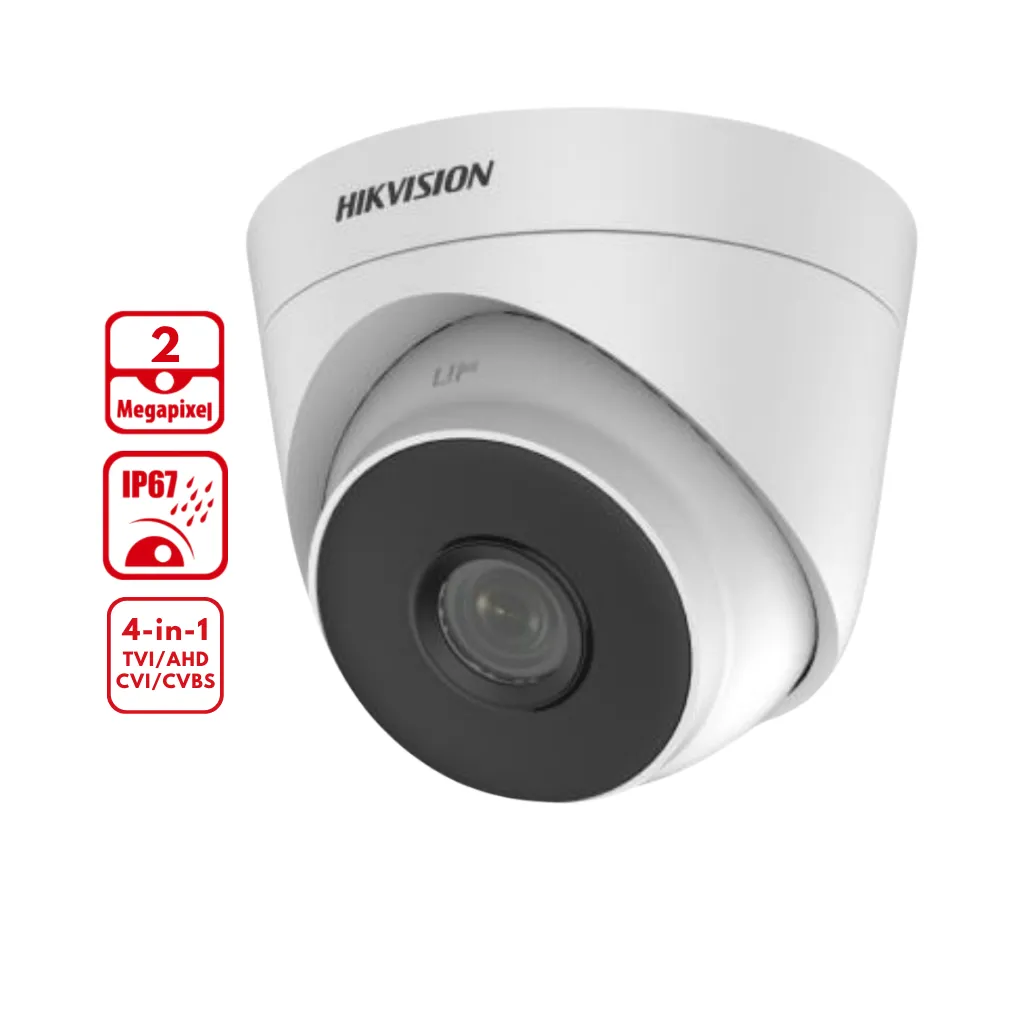 CAMARA DOMO EXT HD 1080P-2MP D/N IR L3.6MM HIKVISION