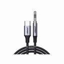 CABLE USB-C A AUDIO AUXILIAR 3.5MM ALUMINIO 1M