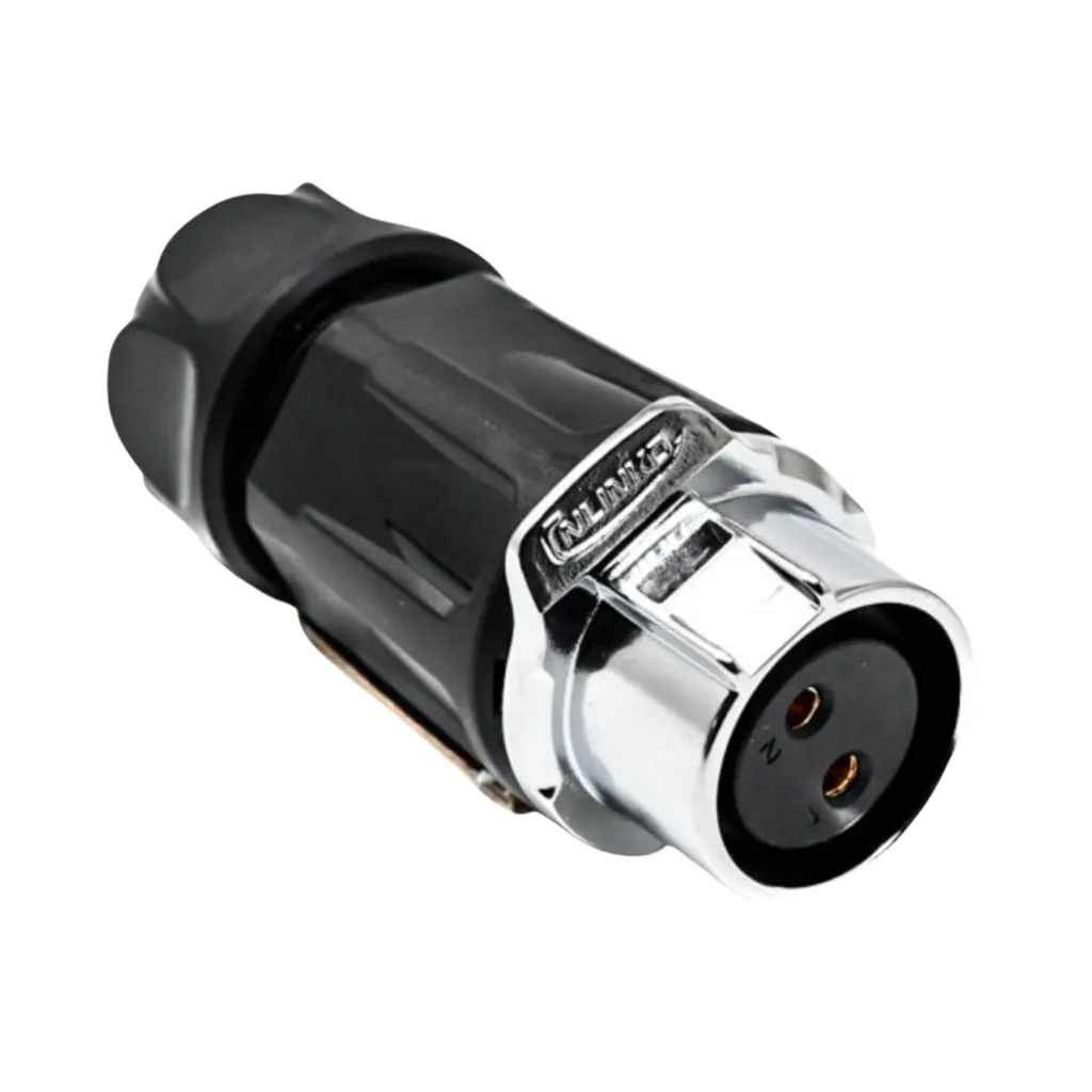 CONECTOR JACK AEREO METAL/PLÁSTICO DE 2 PINES TIPO LP20 CNLINKO