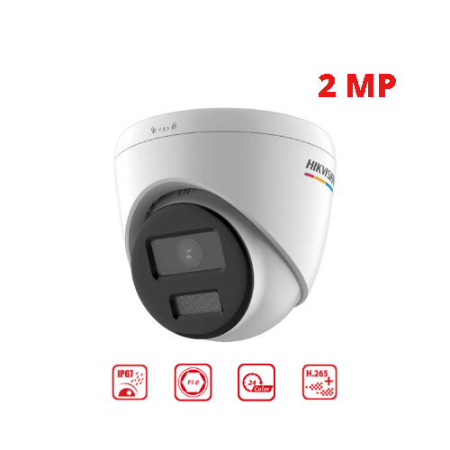 CAMARA DOMO IP COLORVU 2MP LENTE 2.8MM HIKVISION