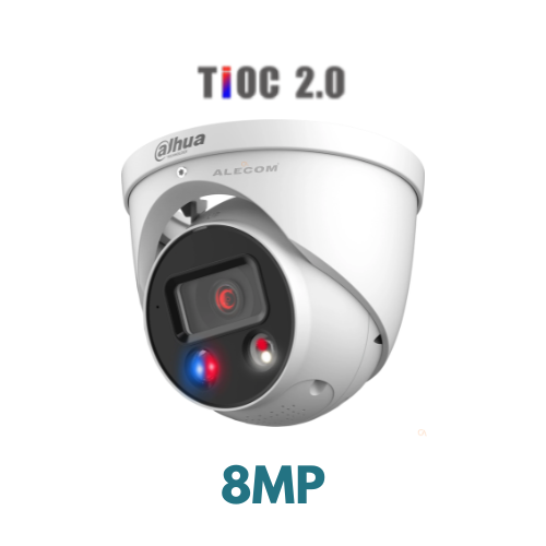 CAMARA IP 8MP DOMO FULLCOLOR AD 30M DH-IPC-HDW3849HN-AS-PV DAHUA