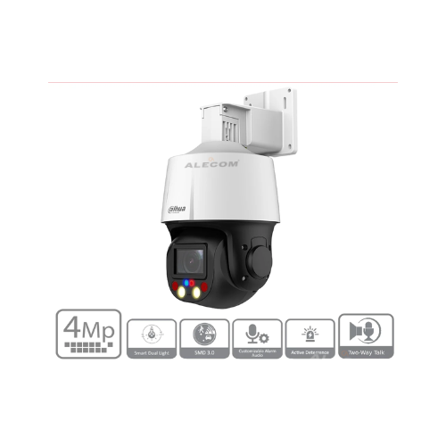 CAMARA IP MINI DOMO PTZ 4MP-5X TioC WIZSENSE IR 50 IP66 DAHUA