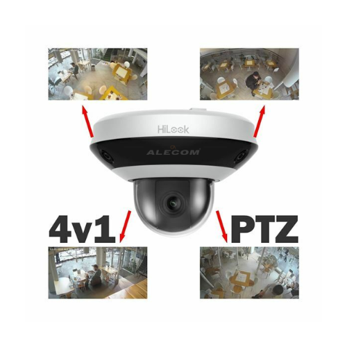 CAMARA IP MINI PANOVU 2MP PTZ ZOOM 4X INTERIOR HILOOK