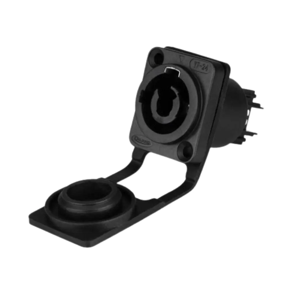 CN-12 JACK CHASIS POWERCON 20A-500V 12-14 AWG IP65 NEGRO CNLINKO