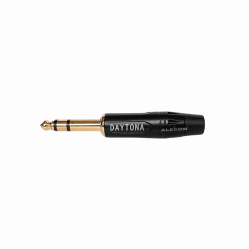 CONECTOR STEREO 6.3MM NEGRO DAYTONA