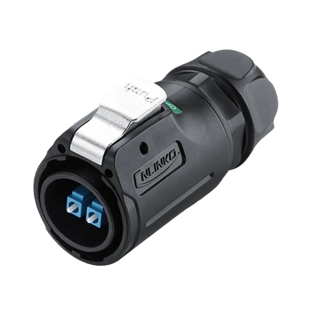 [LP-24-C/LC/016/PE-41-003] CN-18 ENCHUFE DE FIBRA OPTICA PLASTICO  METAL SERIE  LP24 CNLINKO