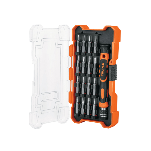 DESARMADOR DE JOYERO CON 16 PUNTAS INTERCAMBIABLES (JOY-17) TRUPER