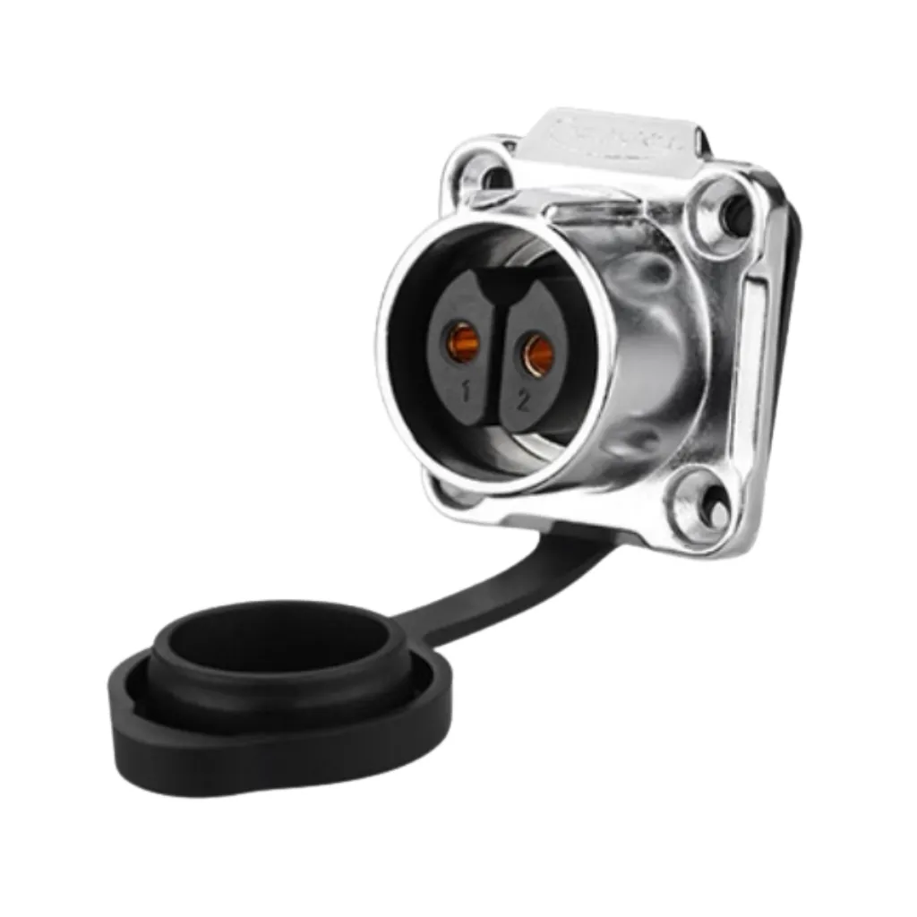 [LP-20-J02SX-03-401A] CONECTOR JACK CHASIS METALICO DE 2 PINES TIPO LP20 CNLINKO