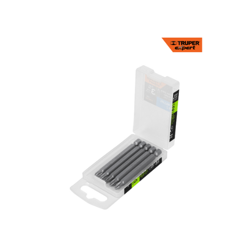 ESTUCHE CON 5 PUNTAS DE CRUZ PH2 LARGO 3 SETx5PCS TRUPER