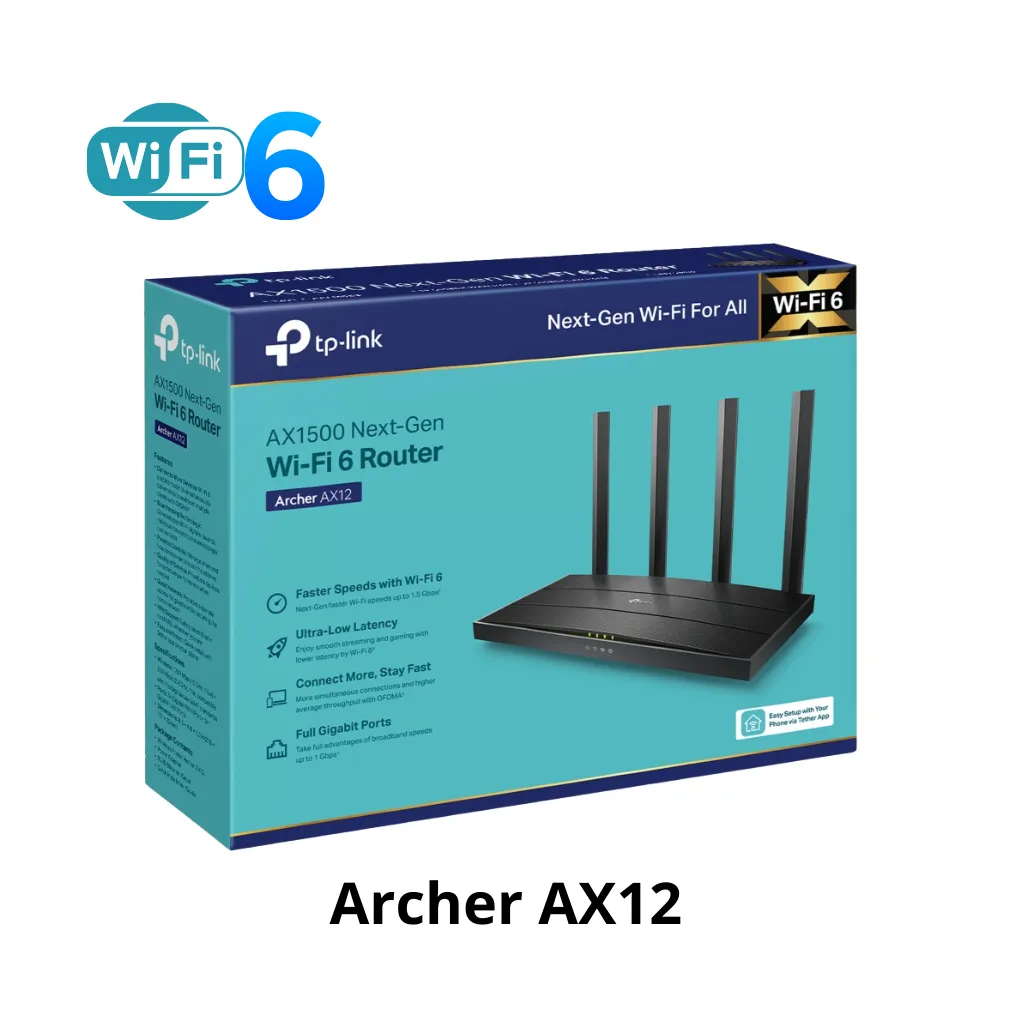[ARCHER AX12] ROUTER WI-FI 6 GIGABIT AX1500 TP-LINK